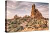 Morning Sandstone Landscape, Arches Utah-Vincent James-Stretched Canvas