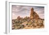 Morning Sandstone Landscape, Arches Utah-Vincent James-Framed Photographic Print