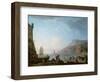 Morning Scene in a Bay, 1752-Claude Joseph Vernet-Framed Giclee Print