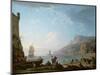 Morning Scene in a Bay, 1752-Claude Joseph Vernet-Mounted Giclee Print