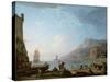 Morning Scene in a Bay, 1752-Claude Joseph Vernet-Stretched Canvas