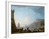 Morning Scene in a Bay, 1752-Claude Joseph Vernet-Framed Giclee Print