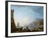 Morning Scene in a Bay, 1752-Claude Joseph Vernet-Framed Giclee Print