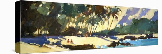 Morning Shadows on the Beach-Darrell Hill-Stretched Canvas