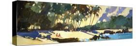 Morning Shadows on the Beach-Darrell Hill-Stretched Canvas