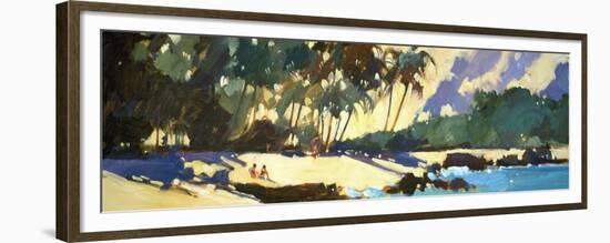 Morning Shadows on the Beach-Darrell Hill-Framed Premium Giclee Print