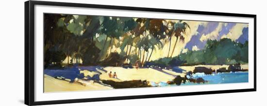 Morning Shadows on the Beach-Darrell Hill-Framed Premium Giclee Print