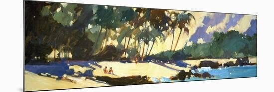 Morning Shadows on the Beach-Darrell Hill-Mounted Premium Giclee Print