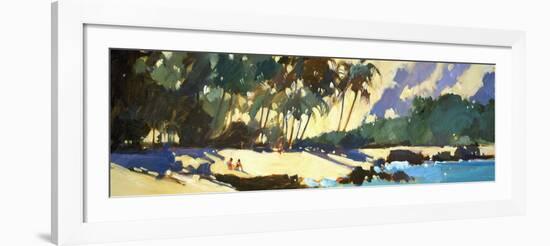 Morning Shadows on the Beach-Darrell Hill-Framed Giclee Print