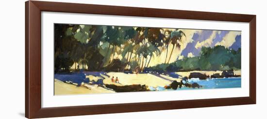 Morning Shadows on the Beach-Darrell Hill-Framed Giclee Print