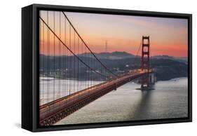 Morning Sky and South Tower, Golden Gate Bridge-null-Framed Stretched Canvas