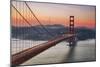 Morning Sky and South Tower, Golden Gate Bridge-null-Mounted Photographic Print