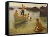 Morning Splendour-Henry Scott Tuke-Framed Stretched Canvas