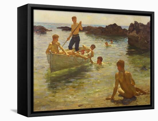 Morning Splendour-Henry Scott Tuke-Framed Stretched Canvas