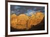 Morning spotlight, Zion National Park-Ken Archer-Framed Photographic Print