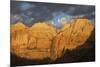 Morning spotlight, Zion National Park-Ken Archer-Mounted Photographic Print