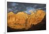 Morning spotlight, Zion National Park-Ken Archer-Framed Photographic Print