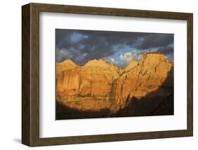 Morning spotlight, Zion National Park-Ken Archer-Framed Photographic Print