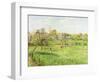 Morning, Spring, Grey Weather, Eragny-Camille Pissarro-Framed Giclee Print