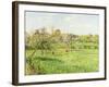 Morning, Spring, Grey Weather, Eragny-Camille Pissarro-Framed Giclee Print