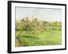 Morning, Spring, Grey Weather, Eragny-Camille Pissarro-Framed Giclee Print