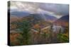 Morning Storm at Echo Lake in Autumn, New Hampshire-Vincent James-Stretched Canvas