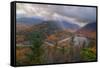 Morning Storm at Echo Lake in Autumn, New Hampshire-Vincent James-Framed Stretched Canvas