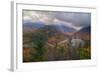 Morning Storm at Echo Lake in Autumn, New Hampshire-Vincent James-Framed Photographic Print