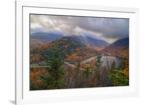 Morning Storm at Echo Lake in Autumn, New Hampshire-Vincent James-Framed Photographic Print