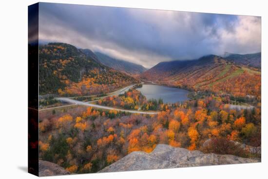 Morning Storm at Echo Lake, New Hampshire-Vincent James-Stretched Canvas