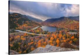 Morning Storm at Echo Lake, New Hampshire-Vincent James-Stretched Canvas