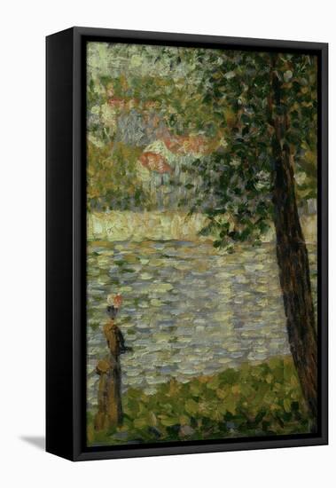 Morning Stroll-Georges Seurat-Framed Stretched Canvas