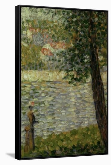 Morning Stroll-Georges Seurat-Framed Stretched Canvas
