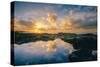 Morning Sun and Cloudscape Reflections, Kauai-Vincent James-Stretched Canvas