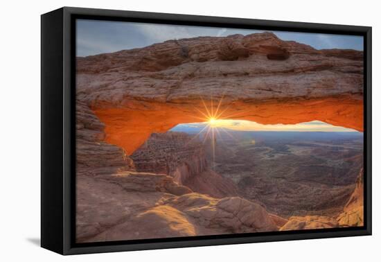 Morning Sun at Mesa Arch, Canyonlands, Southern Utah-Vincent James-Framed Stretched Canvas