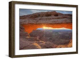 Morning Sun at Mesa Arch, Canyonlands, Southern Utah-Vincent James-Framed Photographic Print