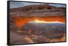 Morning Sun at Mesa Arch, Canyonlands, Southern Utah-Vincent James-Framed Stretched Canvas