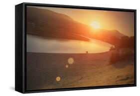 Morning Sun at Salmon Creek, Sonoma Coast California-Vincent James-Framed Stretched Canvas