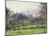 Morning Sun, Autumn, Eragny, 1897-Camille Pissarro-Mounted Giclee Print