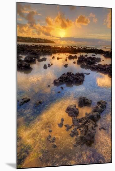 Morning Sun Beams at Poipu, Kauai-Vincent James-Mounted Photographic Print