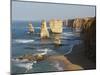 Morning Sun Lights Twelve Apostles, Tasman Sea, Port Campbell National Park, Victoria, Australia-Paul Souders-Mounted Photographic Print