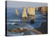 Morning Sun on Twelve Apostles, Tasman Sea, Port Campbell National Park, Victoria, Australia-Paul Souders-Stretched Canvas