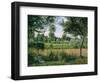 Morning, Sunlight Effect, Eragny, 1899-Camille Pissarro-Framed Giclee Print