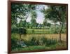 Morning Sunlight Effect, Eragny, 1899-Camille Pissarro-Framed Giclee Print