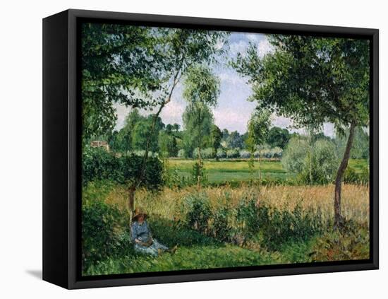 Morning Sunlight Effect, Eragny, 1899-Camille Pissarro-Framed Stretched Canvas