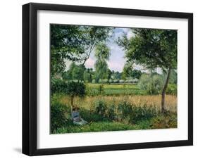 Morning Sunlight Effect, Eragny, 1899-Camille Pissarro-Framed Giclee Print