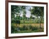 Morning Sunlight Effect, Eragny, 1899-Camille Pissarro-Framed Giclee Print