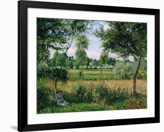 Morning Sunlight Effect, Eragny, 1899-Camille Pissarro-Framed Giclee Print