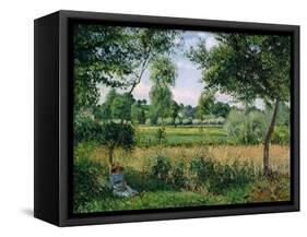 Morning Sunlight Effect, Eragny, 1899-Camille Pissarro-Framed Stretched Canvas