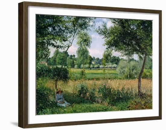 Morning Sunlight Effect, Eragny, 1899-Camille Pissarro-Framed Giclee Print